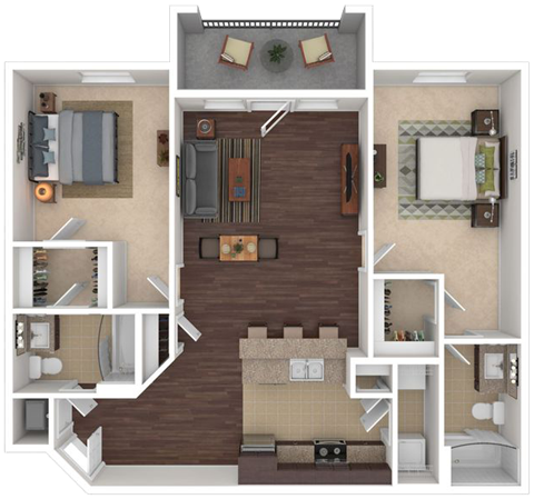 a floor plan of a bedroom with a bathroom